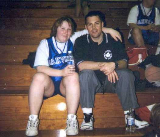 Athlete and coach at Hamilton tournament