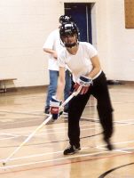 Player ready to shoot