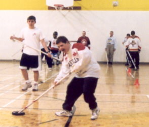 Player preparing to shoot