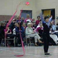 Level 2 Athlete doing Ribbon Routine