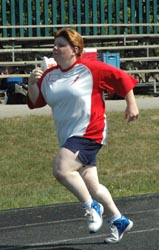 Athlete running