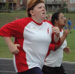 Two Athletes in a race